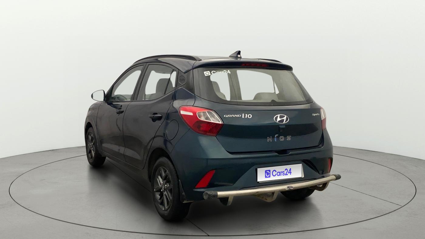 2019 Hyundai GRAND I10 NIOS SPORTZ AMT 1.2 KAPPA VTVT, Petrol, Automatic, 1,13,318 km, Left Back Diagonal