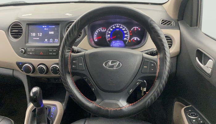 2019 Hyundai Grand i10 SPORTZ AT 1.2 KAPPA VTVT, CNG, Automatic, 69,894 km, Steering Wheel Close Up