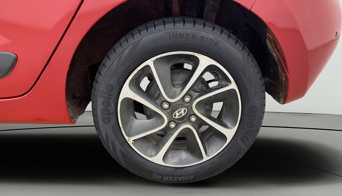 2017 Hyundai Grand i10 SPORTZ (O) AT 1.2 KAPPA VTVT, Petrol, Automatic, 45,928 km, Left Rear Wheel