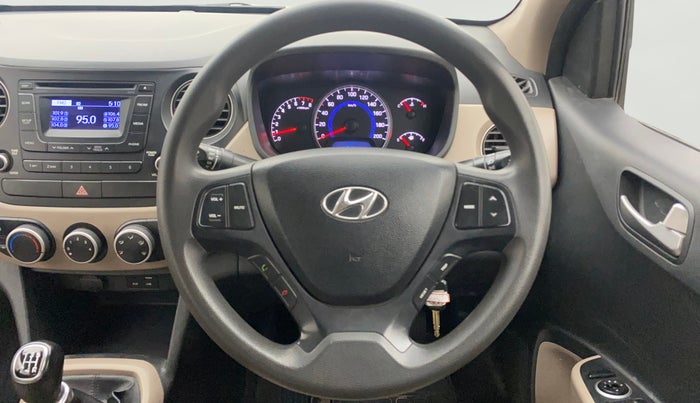 2016 Hyundai Grand i10 SPORTZ 1.2 KAPPA VTVT, Petrol, Manual, 78,273 km, Steering Wheel Close Up