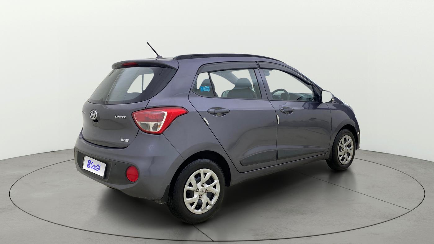 2018 Hyundai Grand i10 SPORTZ (O) 1.2 KAPPA VTVT, Petrol, Manual, 50,140 km, Right Back Diagonal