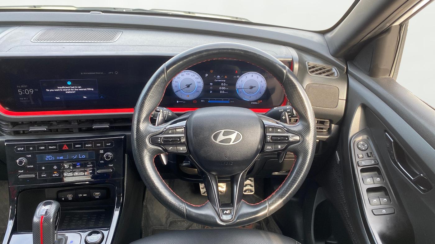 2024 Hyundai Creta N Line N10 1.5 Turbo DCT, Petrol, Automatic, 23,606 km, Steering Wheel Close Up