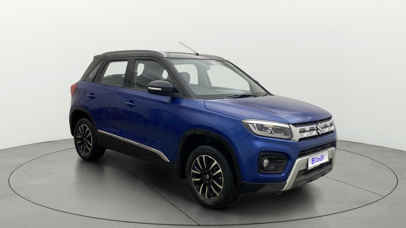 2022 Maruti Vitara Brezza ZXI PLUS AT DUAL TONE SHVS, Petrol, Automatic, 29,691 km, Right Front Diagonal