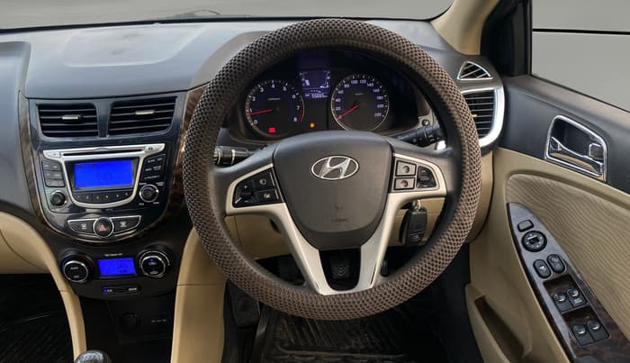 2014 Hyundai Verna FLUIDIC 1.4 VTVT CX, Petrol, Manual, 55,657 km, Steering Wheel Close Up