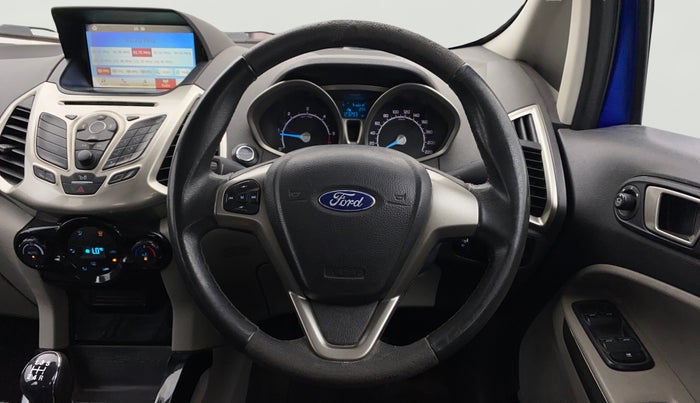 2017 Ford Ecosport TITANIUM 1.5L DIESEL, Diesel, Manual, 1,23,289 km, Steering Wheel Close Up