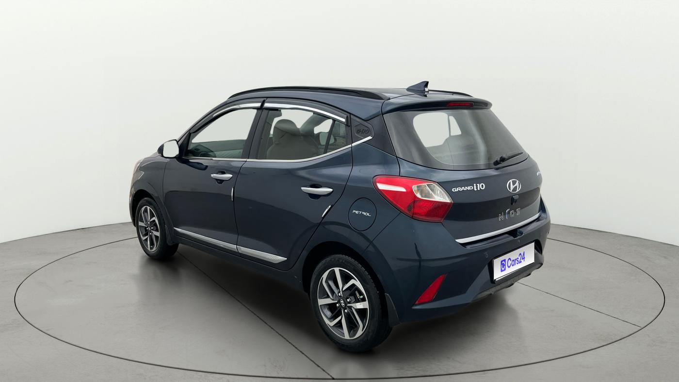 2021 Hyundai GRAND I10 NIOS ASTA AMT 1.2 KAPPA VTVT, Petrol, Automatic, 13,140 km, Left Back Diagonal