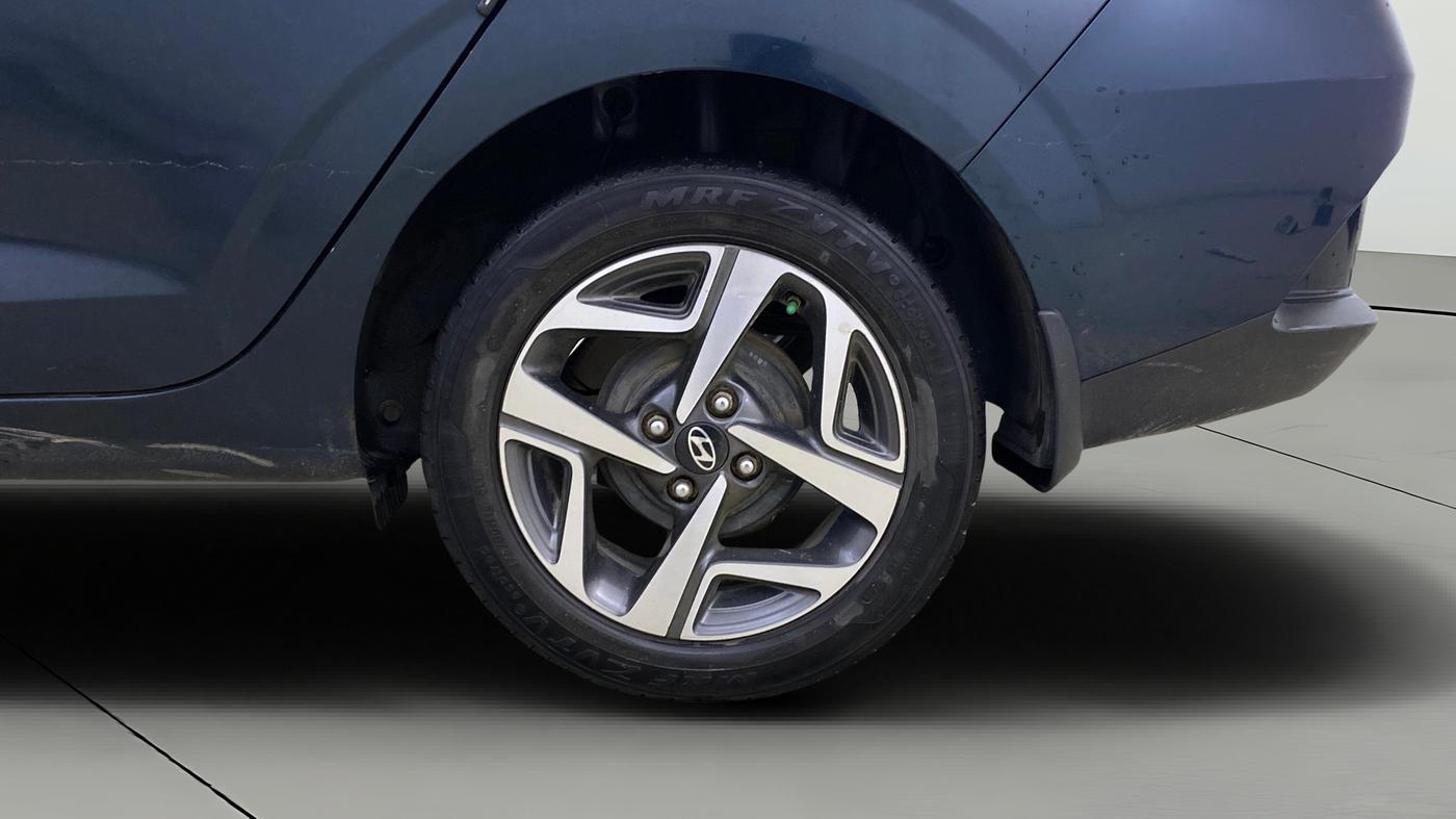 2023 Hyundai AURA SX 1.2 CNG, CNG, Manual, 91,199 km, Left Rear Wheel