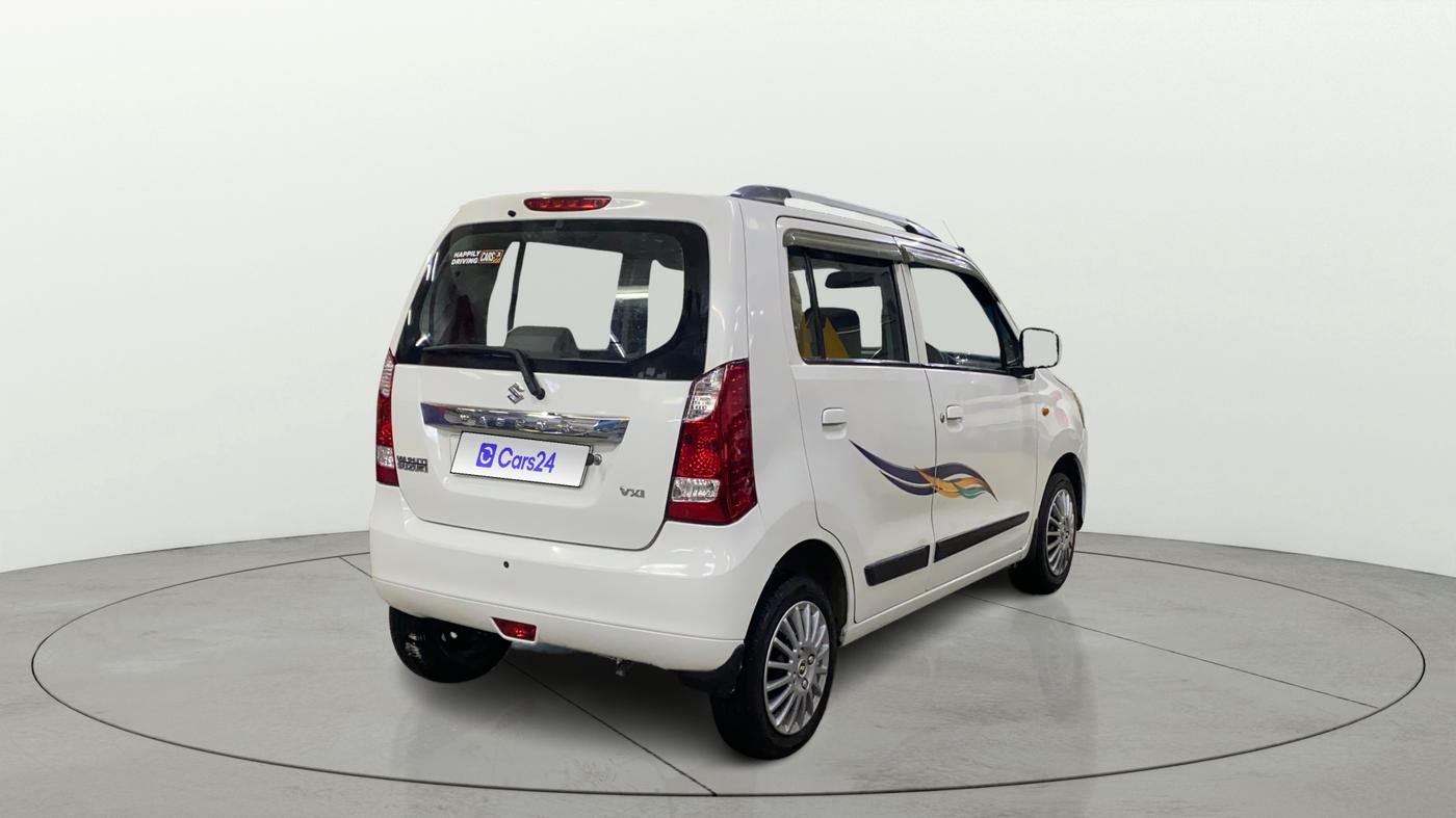2016 Maruti Wagon R 1.0 VXI AMT, Petrol, Automatic, 80,046 km, Right Back Diagonal