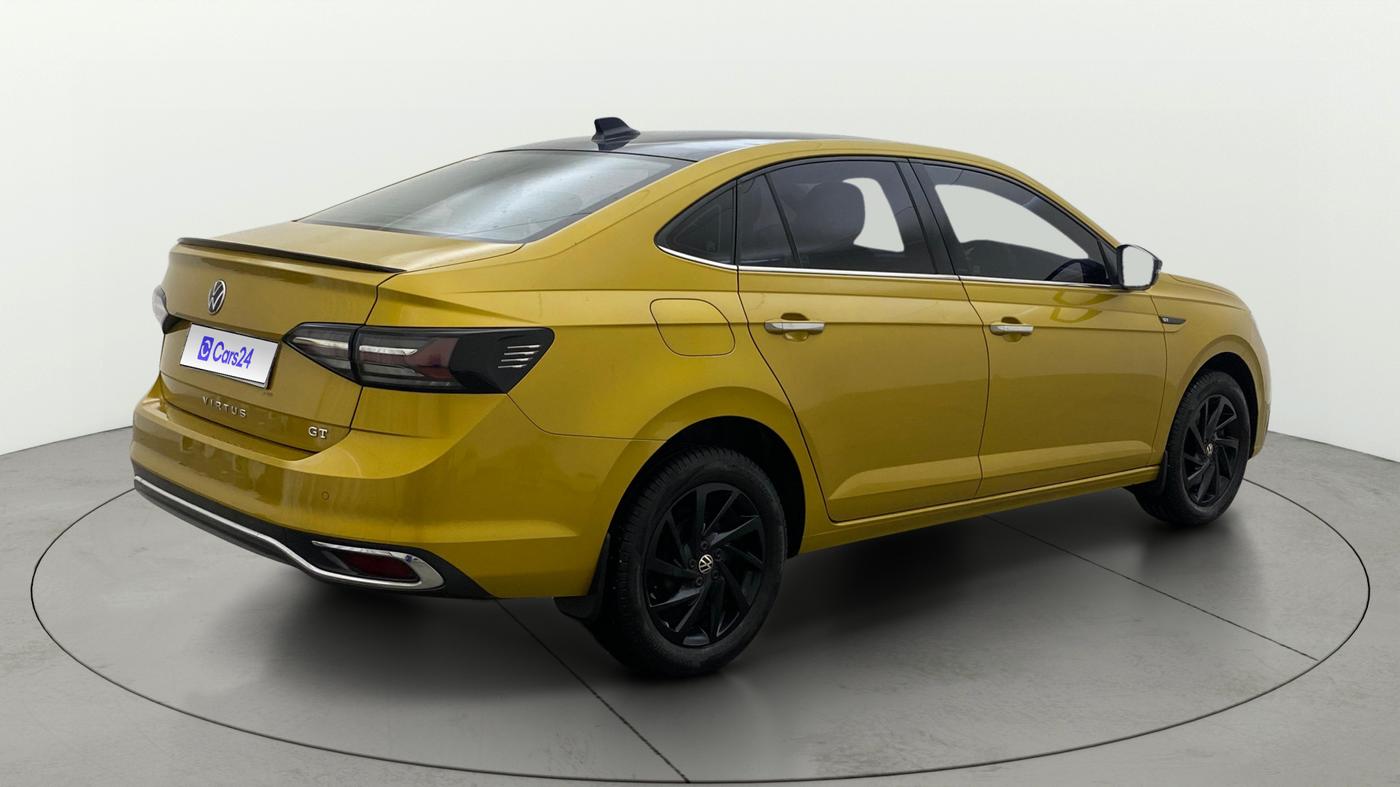 2022 Volkswagen VIRTUS GT PLUS TSI 1.5 EVO DSG, Petrol, Automatic, 1,06,421 km, Right Back Diagonal