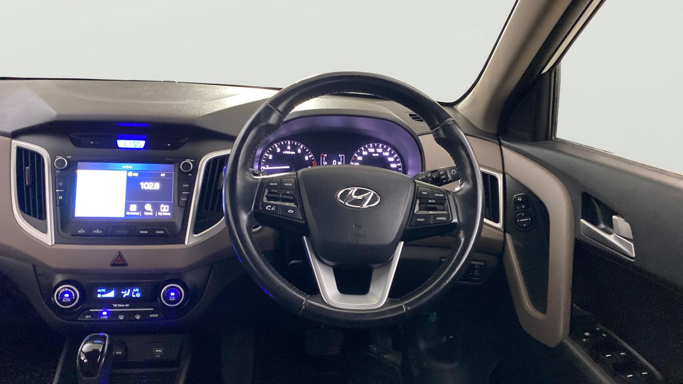 2018 Hyundai Creta SX AT 1.6 PETROL, Petrol, Automatic, 39,125 km, Steering Wheel Close Up