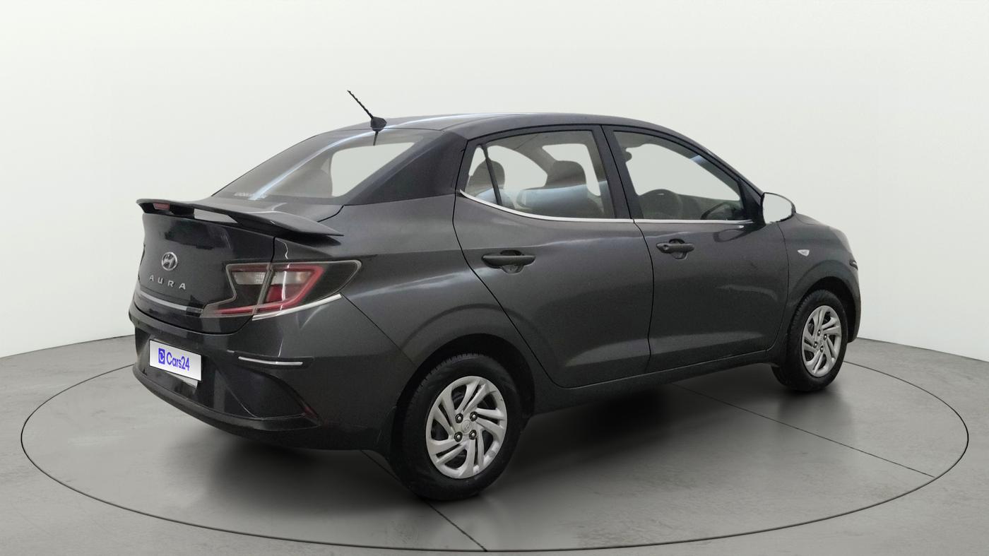 2021 Hyundai AURA S 1.2 CNG, CNG, Manual, 76,452 km, Right Back Diagonal