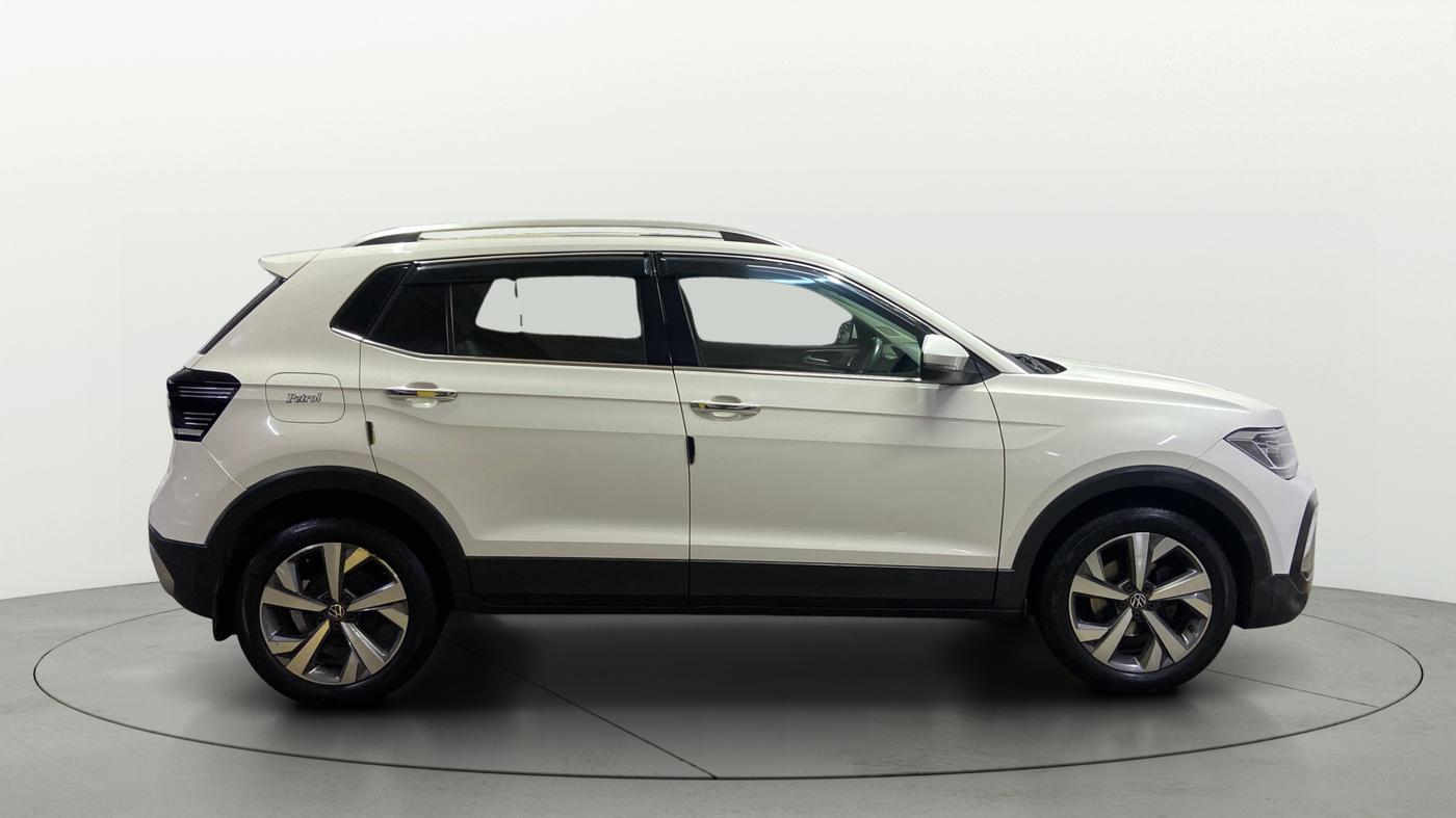 2022 Volkswagen TAIGUN TOPLINE 1.0 TSI AT, Petrol, Automatic, 69,191 km, Right Side View