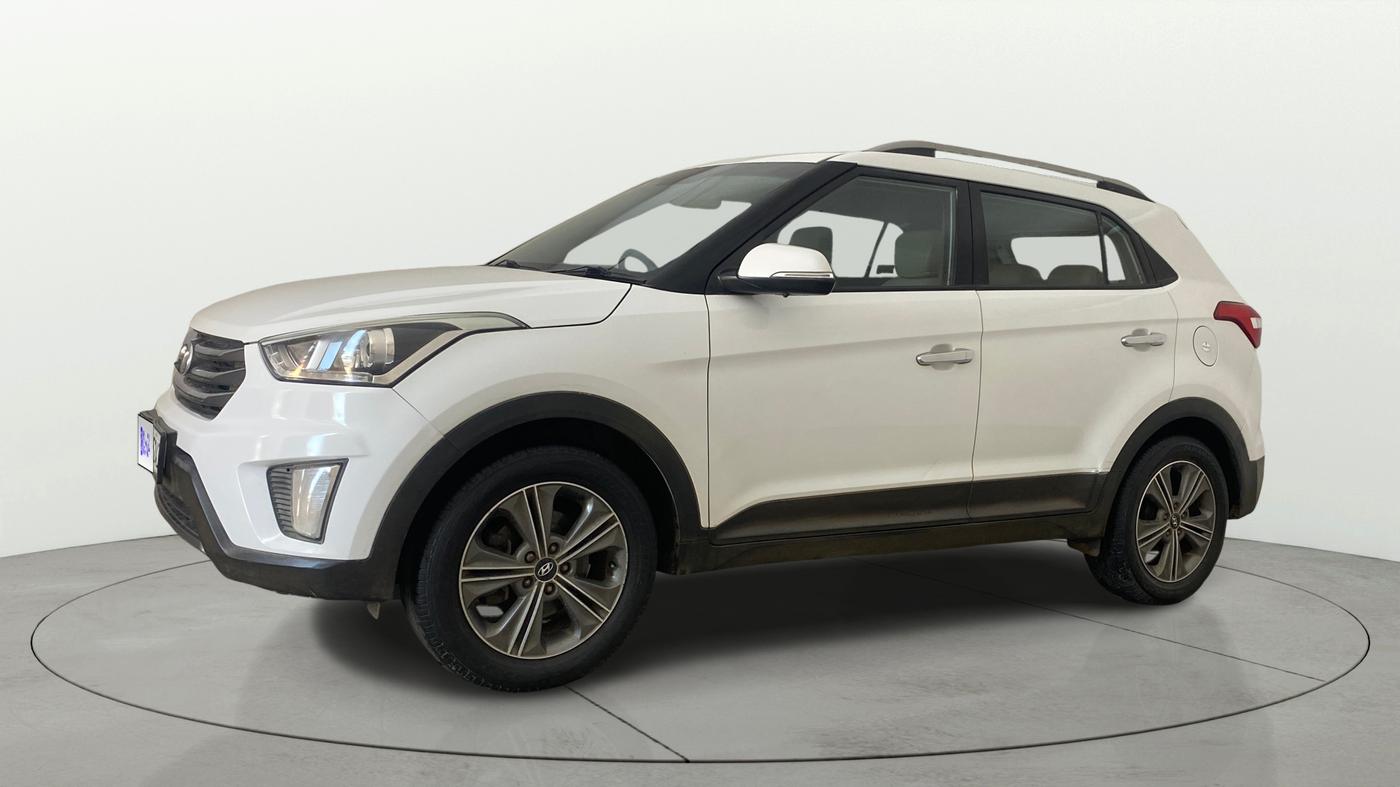 2017 Hyundai Creta SX PLUS AT 1.6 PETROL, Petrol, Automatic, 1,27,777 km, Left Front Diagonal