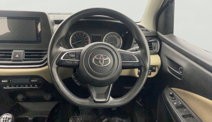 2022 Toyota Glanza S, Petrol, Manual, 62,868 km, Steering Wheel Close Up