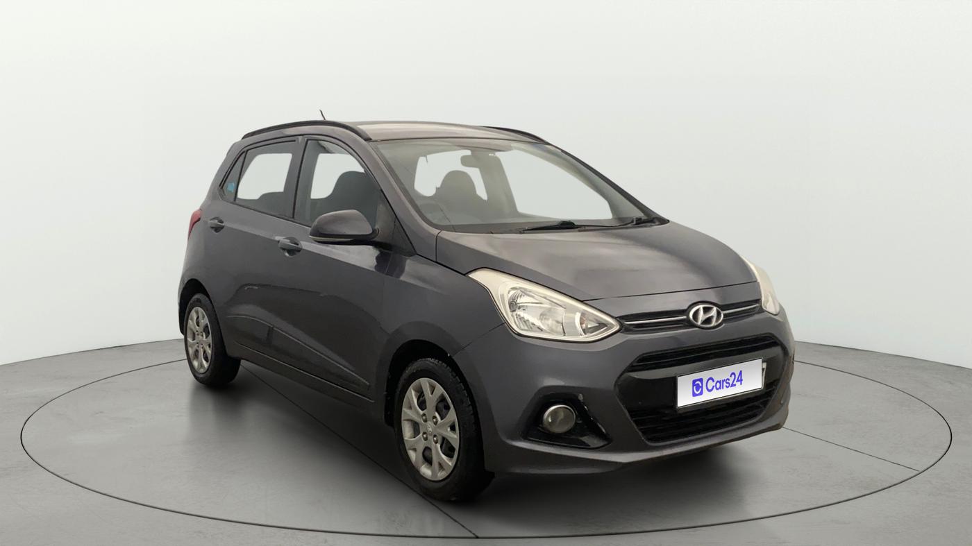 2015 Hyundai Grand i10 SPORTZ 1.2 KAPPA VTVT, Petrol, Manual, 24,754 km, Right Front Diagonal