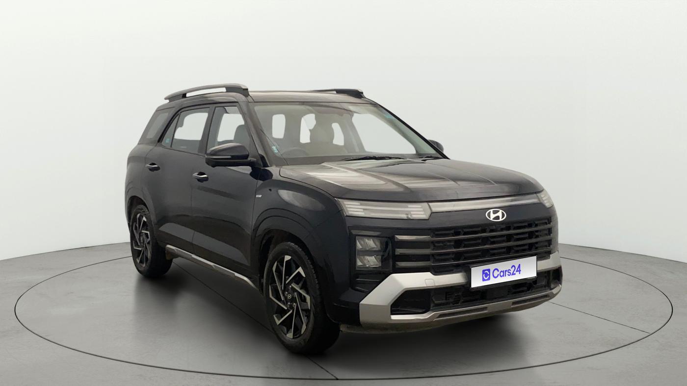 2024 Hyundai ALCAZAR Signature 7 STR 1.5 Turbo GDi Petrol DCT, Petrol, Automatic, 18,667 km, Right Front Diagonal