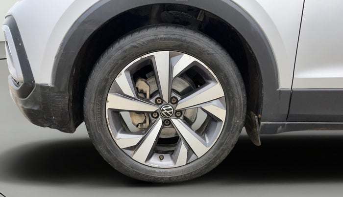 2022 Volkswagen TAIGUN TOPLINE 1.0 TSI MT, Petrol, Manual, 49,465 km, Left Front Wheel