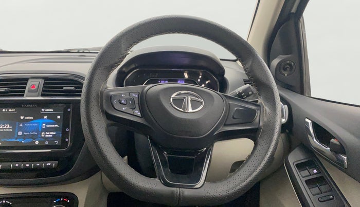 2023 Tata TIGOR XZ PLUS CNG, CNG, Manual, 46,179 km, Steering Wheel Close Up