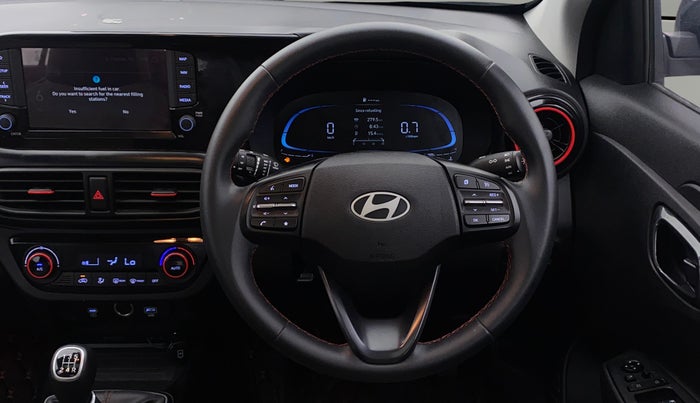 2024 Hyundai EXTER SX (O) Connect 1.2 MT Knight Edition Dual Tone, Petrol, Manual, 14,737 km, Steering Wheel Close Up