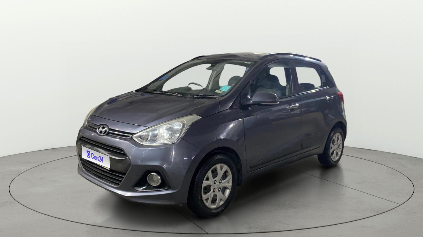 2014 Hyundai Grand i10 SPORTZ 1.2 KAPPA VTVT, Petrol, Manual, 49,738 km, Left Front Diagonal