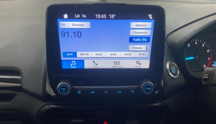 2018 Ford Ecosport TITANIUM + 1.5L PETROL AT, Petrol, Automatic, 30,377 km, Air Conditioner