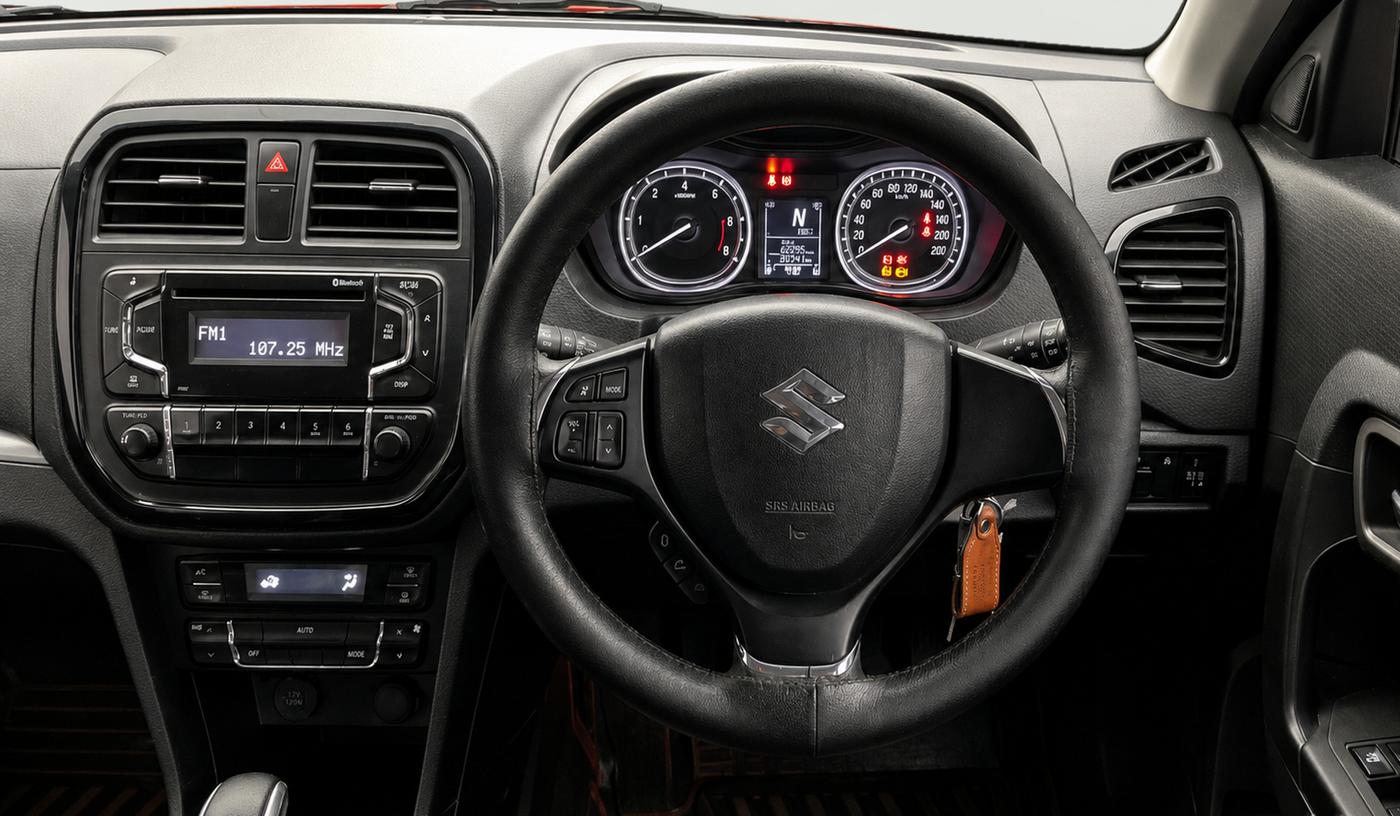 2019 Maruti Vitara Brezza ZDI AMT, Diesel, Automatic, 95,457 km, Steering Wheel Close Up
