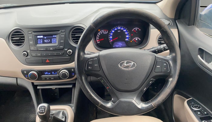 2014 Hyundai Xcent SX 1.2 (O), Petrol, Manual, 73,349 km, Steering Wheel Close Up