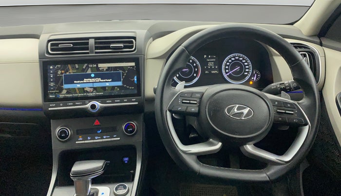2020 Hyundai Creta SX IVT 1.5 PETROL, Petrol, Automatic, 1,24,656 km, Steering Wheel Close Up