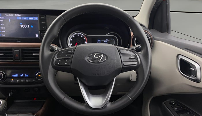 2021 Hyundai AURA SX 1.2 (O), Petrol, Manual, 42,975 km, Steering Wheel Close Up