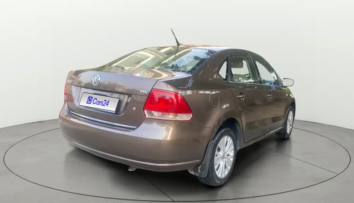 2015 Volkswagen Vento HIGHLINE DIESEL 1.5, Diesel, Manual, 1,09,637 km, Right Back Diagonal