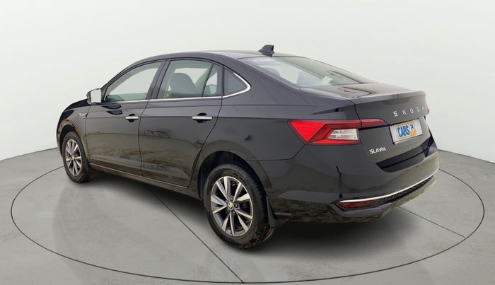 2025 Skoda SLAVIA Prestige 1.0L TSI AT, Petrol, Automatic, 2,570 km, Left Back Diagonal