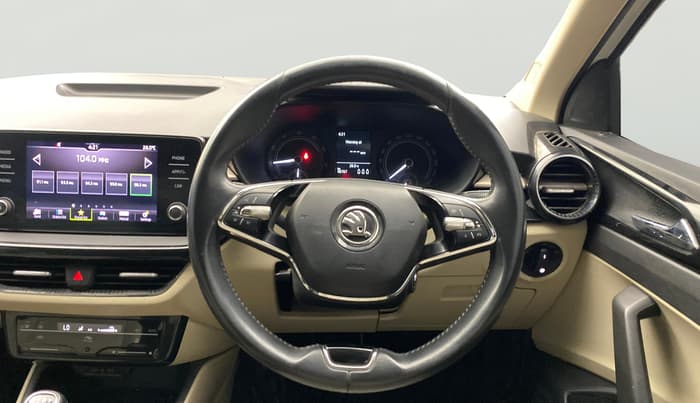 2023 Skoda SLAVIA AMBITION 1.0L TSI MT, Petrol, Manual, 48,764 km, Steering Wheel Close Up