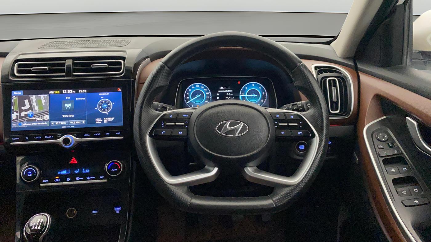 2021 Hyundai ALCAZAR PLATINUM 1.5 MT 7STR, Diesel, Manual, 48,793 km, Steering Wheel Close Up