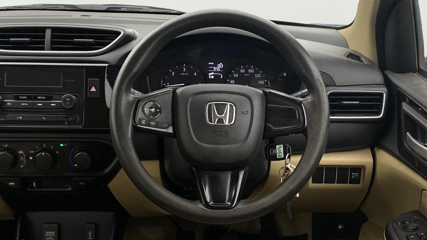 2018 Honda Amaze 1.5L I-DTEC S, Diesel, Manual, 74,225 km, Steering Wheel Close Up