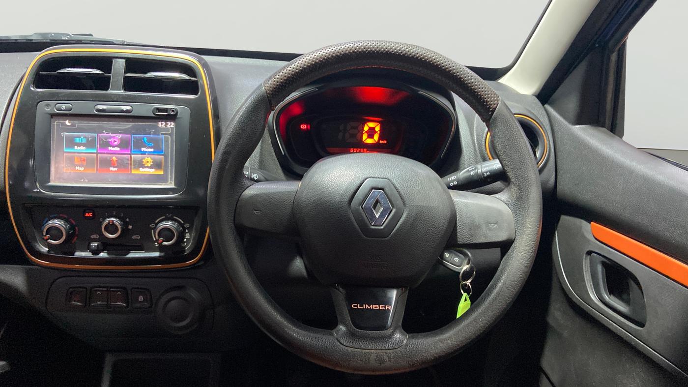 2018 Renault Kwid CLIMBER 1.0, Petrol, Manual, 69,273 km, Steering Wheel Close Up