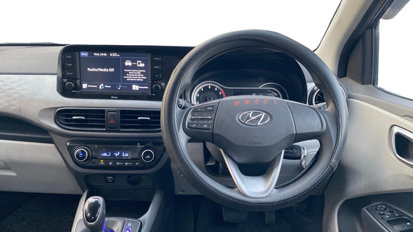 2021 Hyundai GRAND I10 NIOS SPORTZ AMT 1.2 KAPPA VTVT, Petrol, Automatic, 25,980 km, Steering Wheel Close Up
