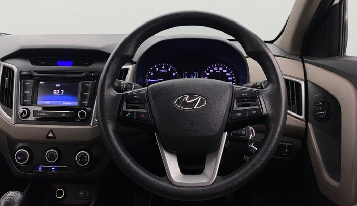 2017 Hyundai Creta E PLUS 1.6 PETROL, Petrol, Manual, 1,00,629 km, Steering Wheel Close Up