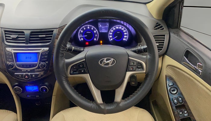 2012 Hyundai Verna FLUIDIC 1.6 VTVT SX, Petrol, Manual, 1,00,626 km, Steering Wheel Close Up