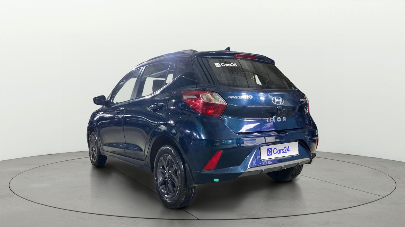2022 Hyundai GRAND I10 NIOS SPORTZ AMT 1.2 KAPPA VTVT, Petrol, Automatic, 36,229 km, Left Back Diagonal