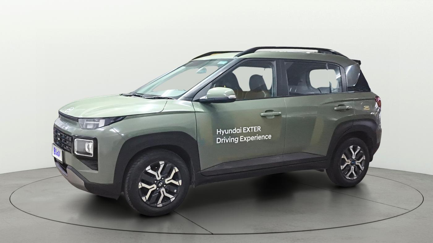 2023 Hyundai EXTER SX(O) CONNECT 1.2 AMT, Petrol, Automatic, 26,727 km, Left Front Diagonal