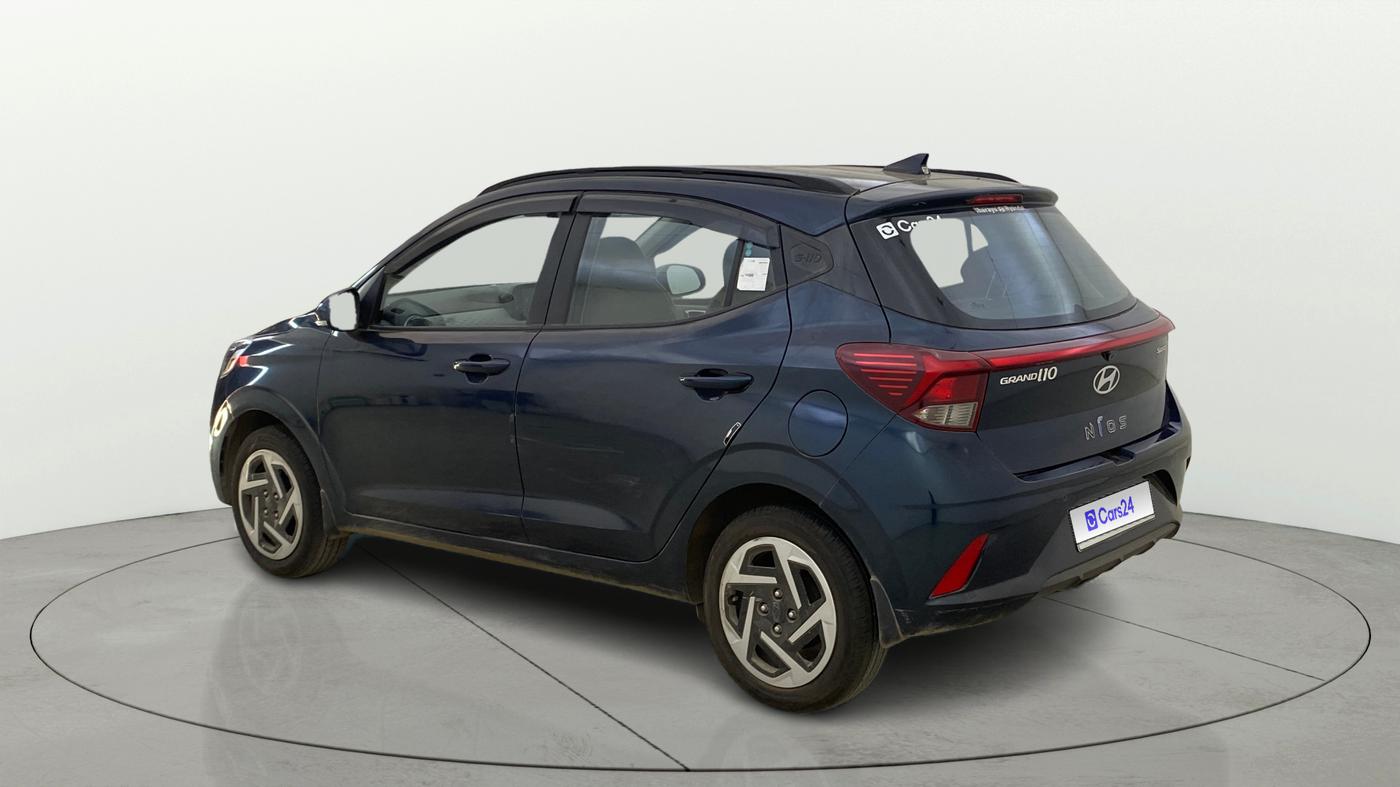 2024 Hyundai GRAND I10 NIOS SPORTZ AMT 1.2 KAPPA VTVT, Petrol, Automatic, 4,301 km, Left Back Diagonal