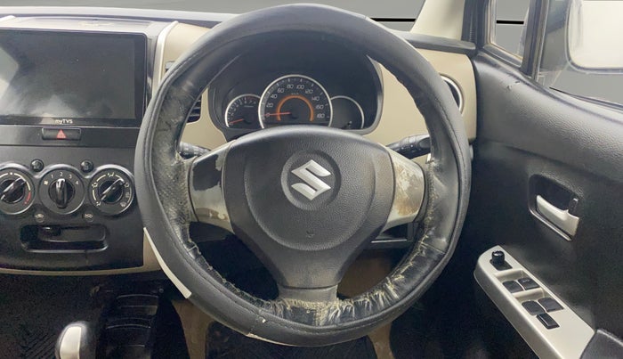 2015 Maruti Wagon R 1.0 VXI AMT, Petrol, Automatic, 92,750 km, Steering Wheel Close Up