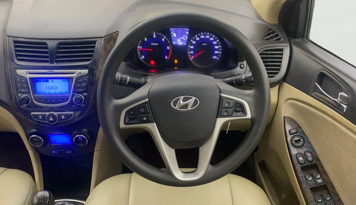 2014 Hyundai Verna FLUIDIC 1.6 CRDI SX, Diesel, Manual, 73,918 km, Steering Wheel Close Up