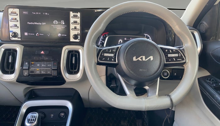 2023 KIA SONET HTX 1.0 IMT, Petrol, Manual, 19,847 km, Steering Wheel Close Up