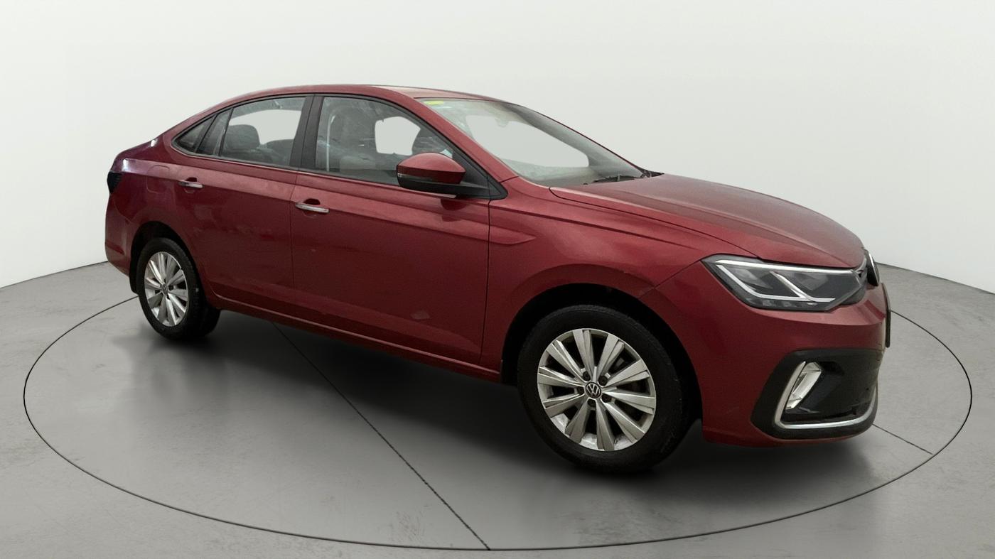 2022 Volkswagen VIRTUS HIGHLINE TSI 1.0 AT, Petrol, Automatic, 66,880 km, Right Front Diagonal