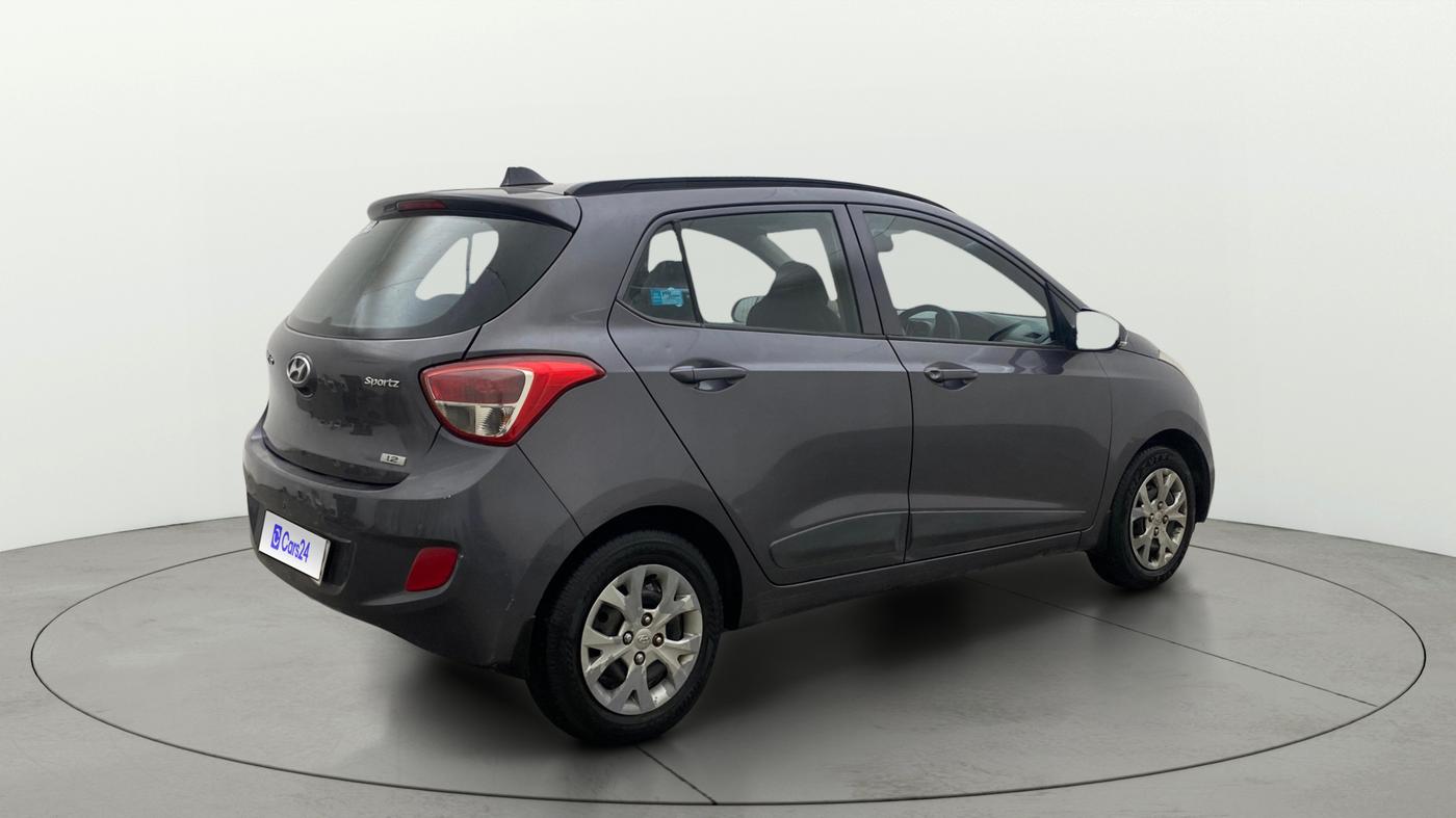 2016 Hyundai Grand i10 SPORTZ 1.2 KAPPA VTVT, Petrol, Manual, 65,236 km, Right Back Diagonal