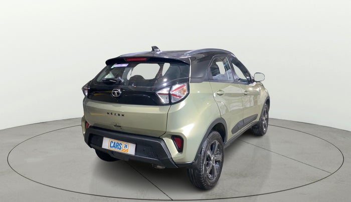 2022 Tata NEXON XZA PLUS (PREMIUM) KAZIRANGA PETROL, Petrol, Automatic, 7,002 km, Right Back Diagonal