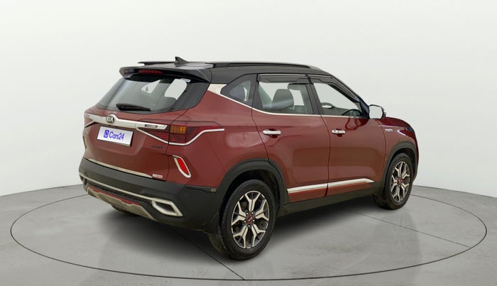 2020 KIA SELTOS GTX PLUS 1.4 PETROL DCT DUAL TONE, Petrol, Automatic, 1,25,137 km, Right Back Diagonal