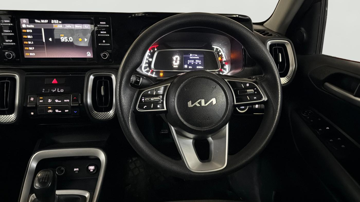 2022 KIA SONET HTK PLUS 1.0 IMT, Petrol, Manual, 80,970 km, Steering Wheel Close Up