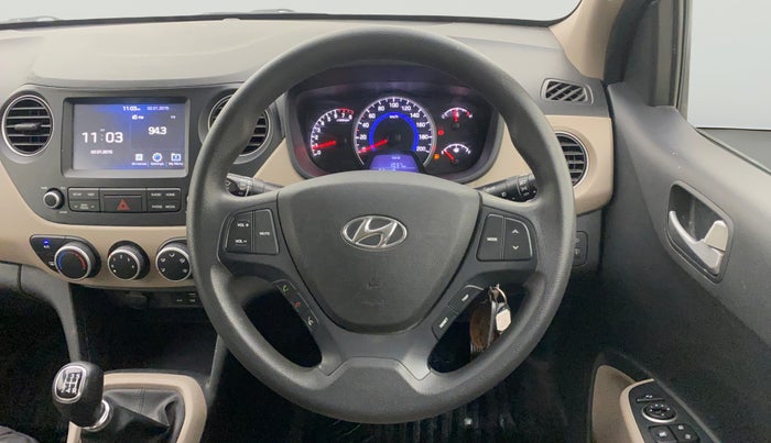 2018 Hyundai Grand i10 SPORTZ 1.2 KAPPA VTVT, Petrol, Manual, 52,398 km, Steering Wheel Close Up